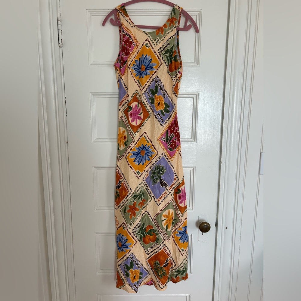 NWT Colorful Floral Patchwork Maxi Dress